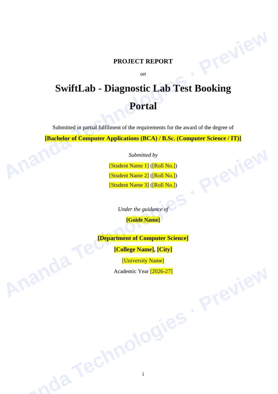 SwiftLab report — page 1