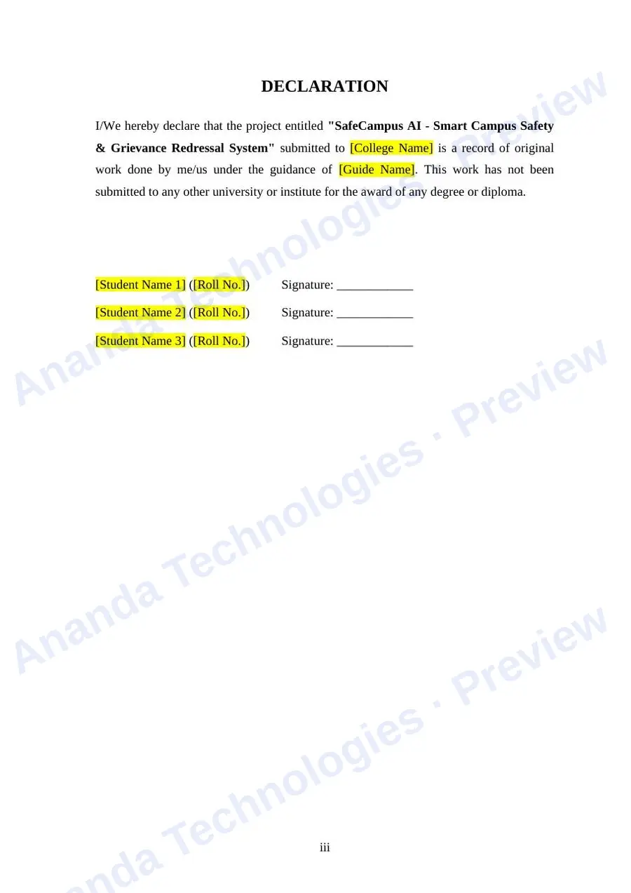SafeCampus AI report — page 3