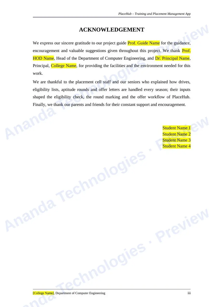 Training and Placement Cell App report — page 4