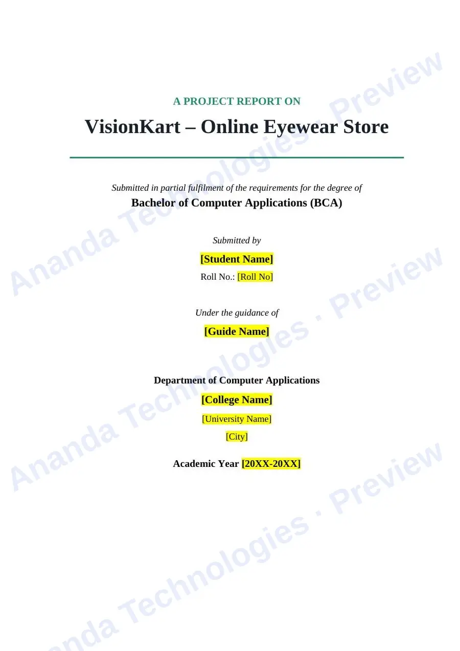 VisionKart report — page 1