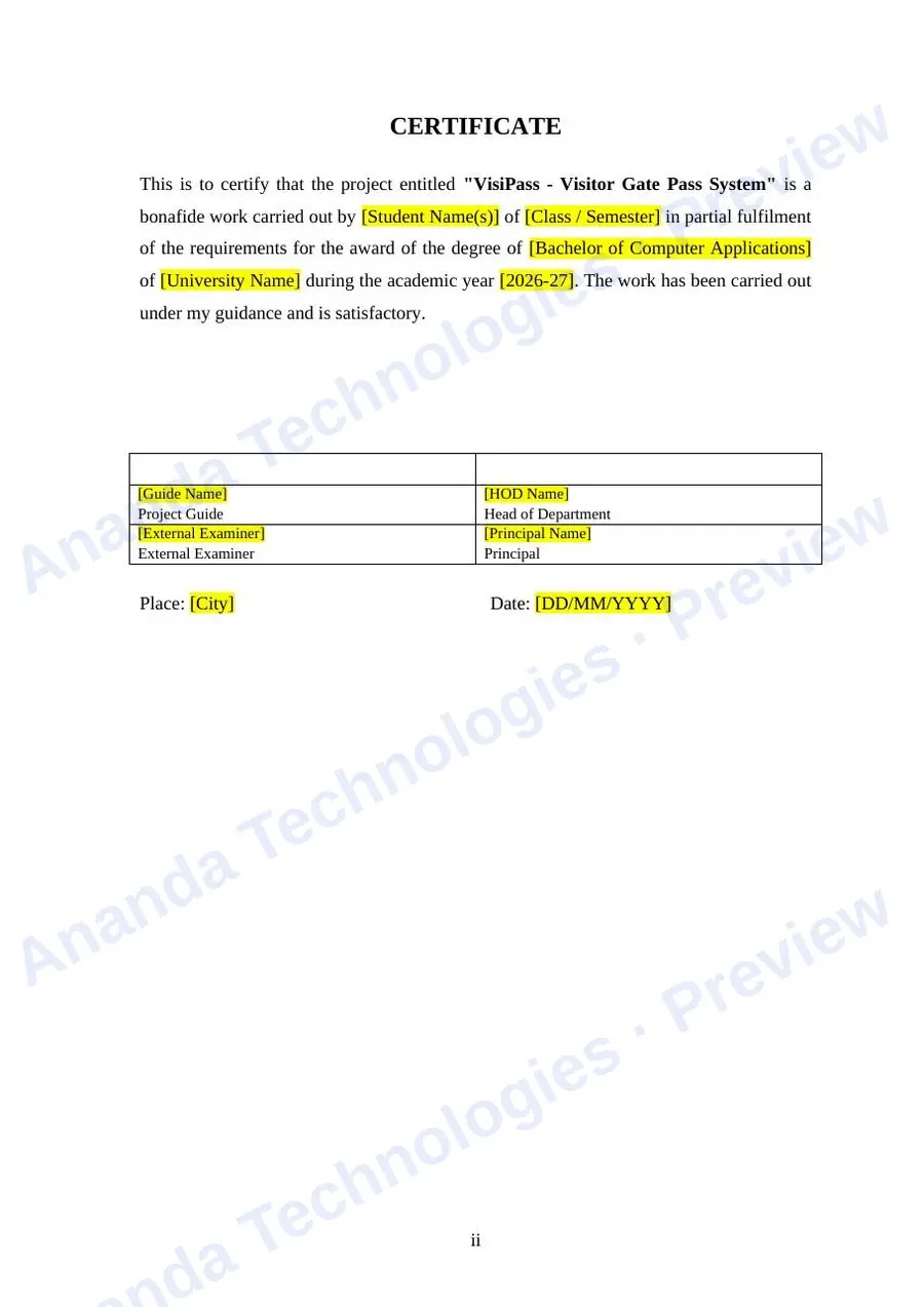 VisiPass report — page 2