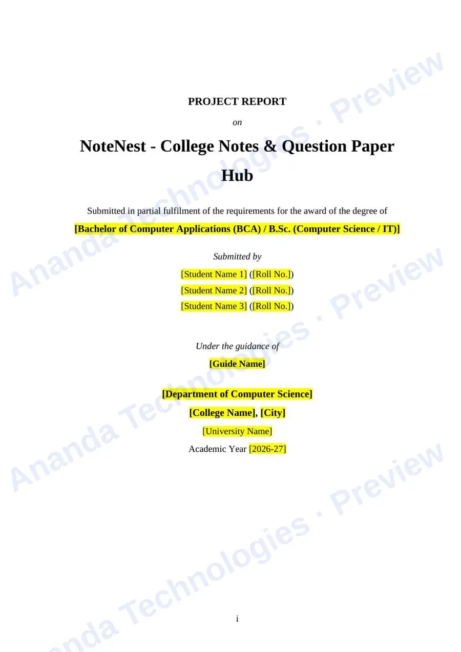 NoteNest report — page 1
