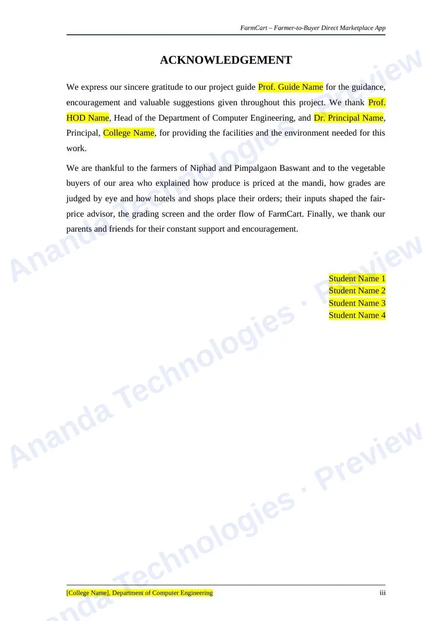 Farmer-to-Buyer Direct Marketplace App report — page 4