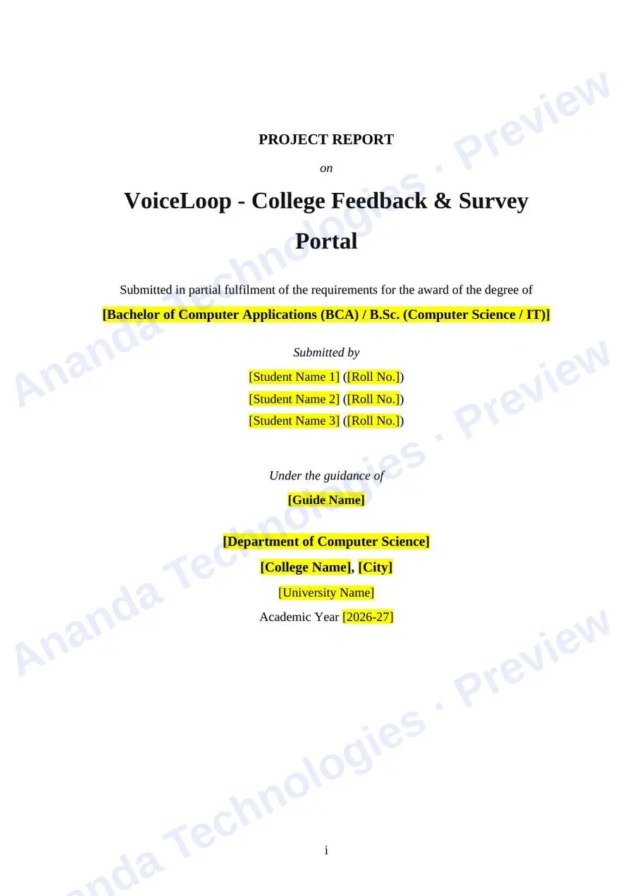 VoiceLoop report — page 1