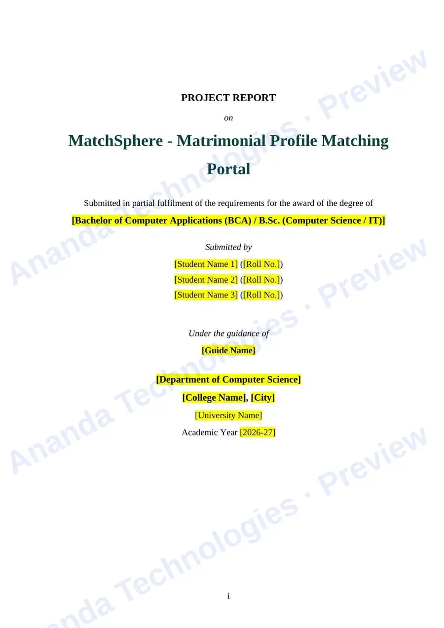 MatchSphere report — page 1