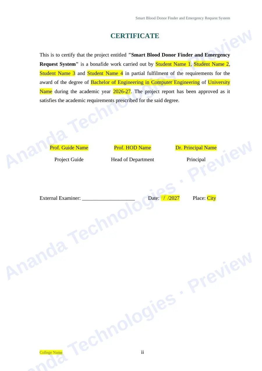 Smart Blood Donor Finder and Emergency… report — page 2