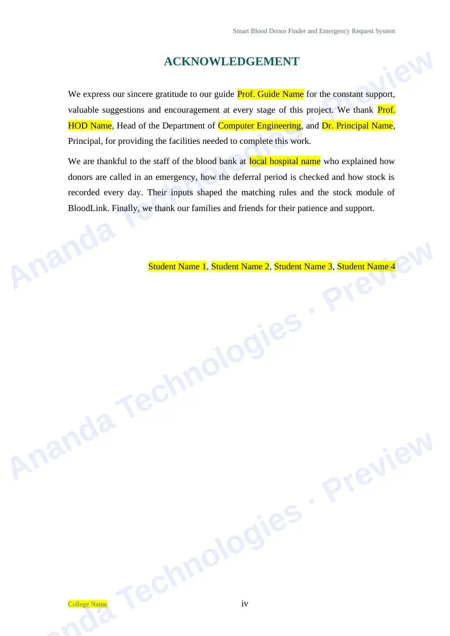 Smart Blood Donor Finder and Emergency… report — page 4