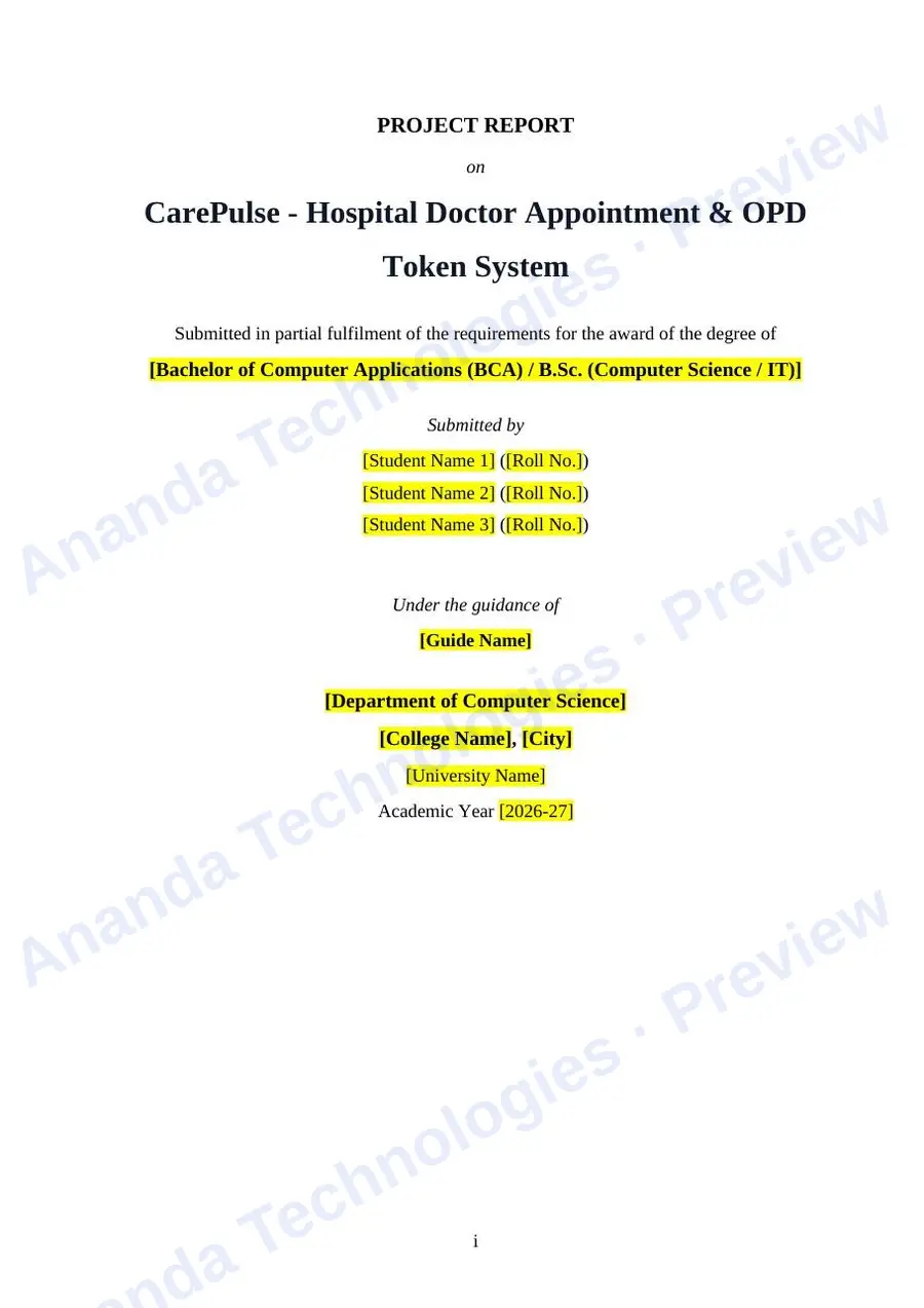 CarePulse report — page 1