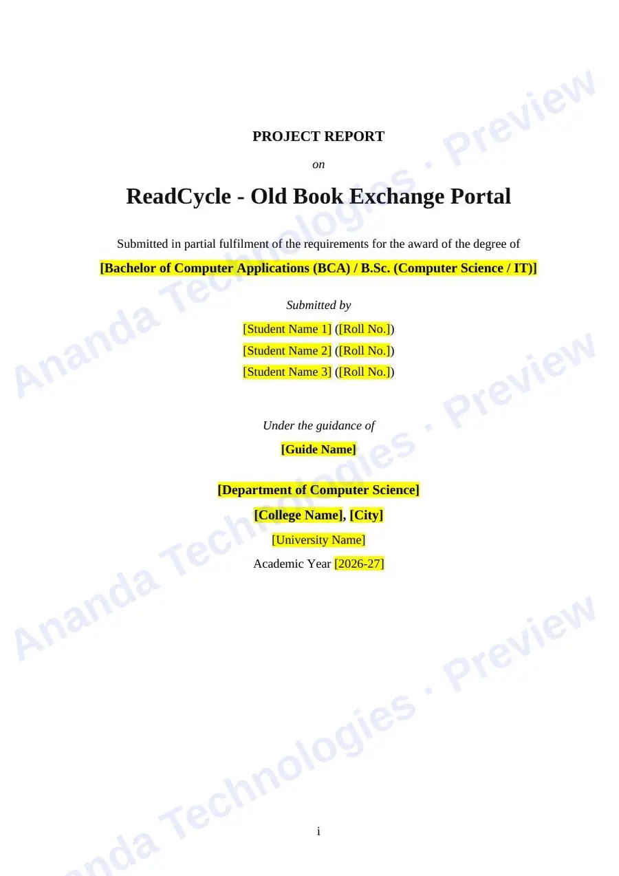 ReadCycle report — page 1