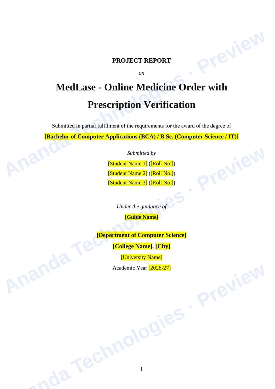 MedEase report — page 1