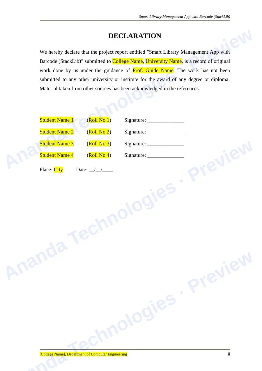 Smart Library Android App with Barcode report — page 3