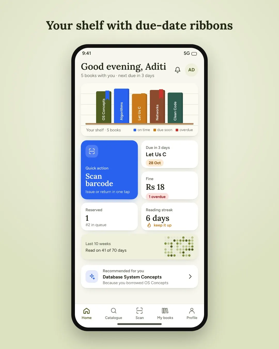 Smart Library Android App with Barcode screenshot 1