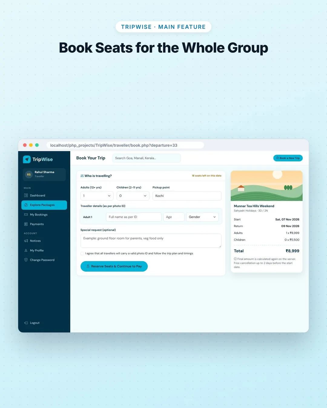 TripWise screenshot 2