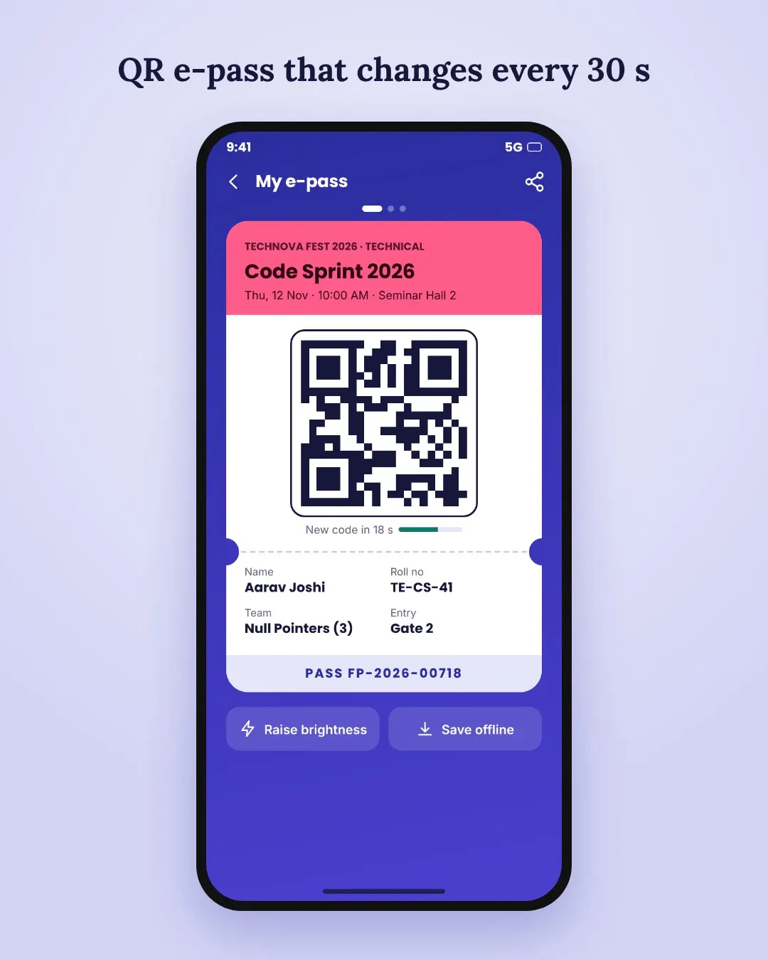 College Event Management with QR… screenshot 2