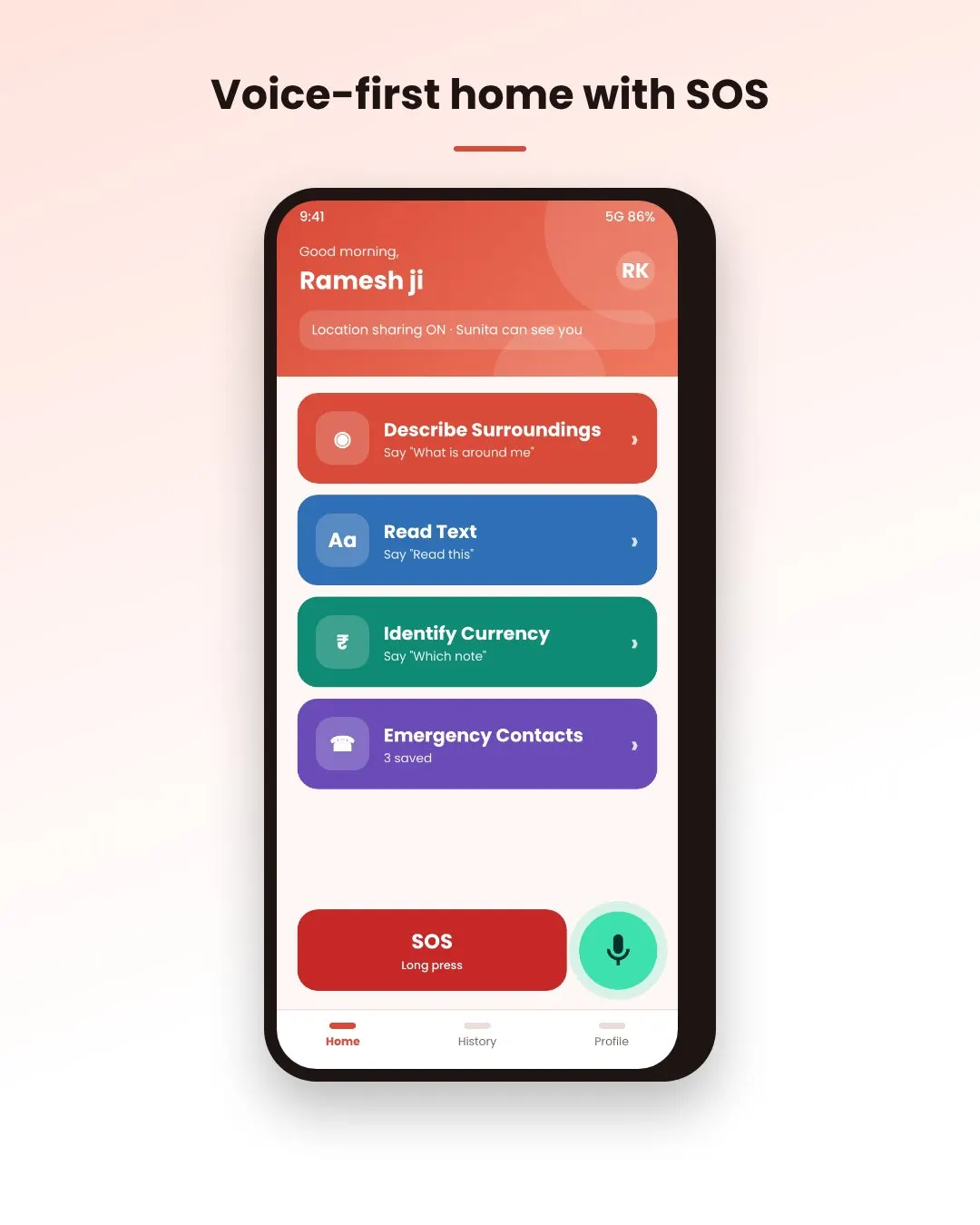 AI-based Vision Assistant for Visually… screenshot 1