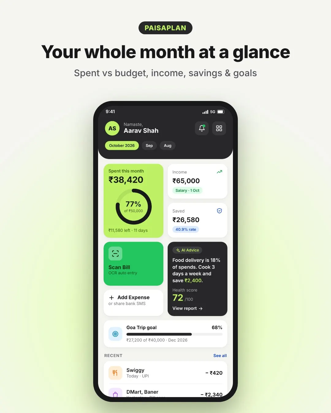 AI-based Personal Finance Advisor and… screenshot 1