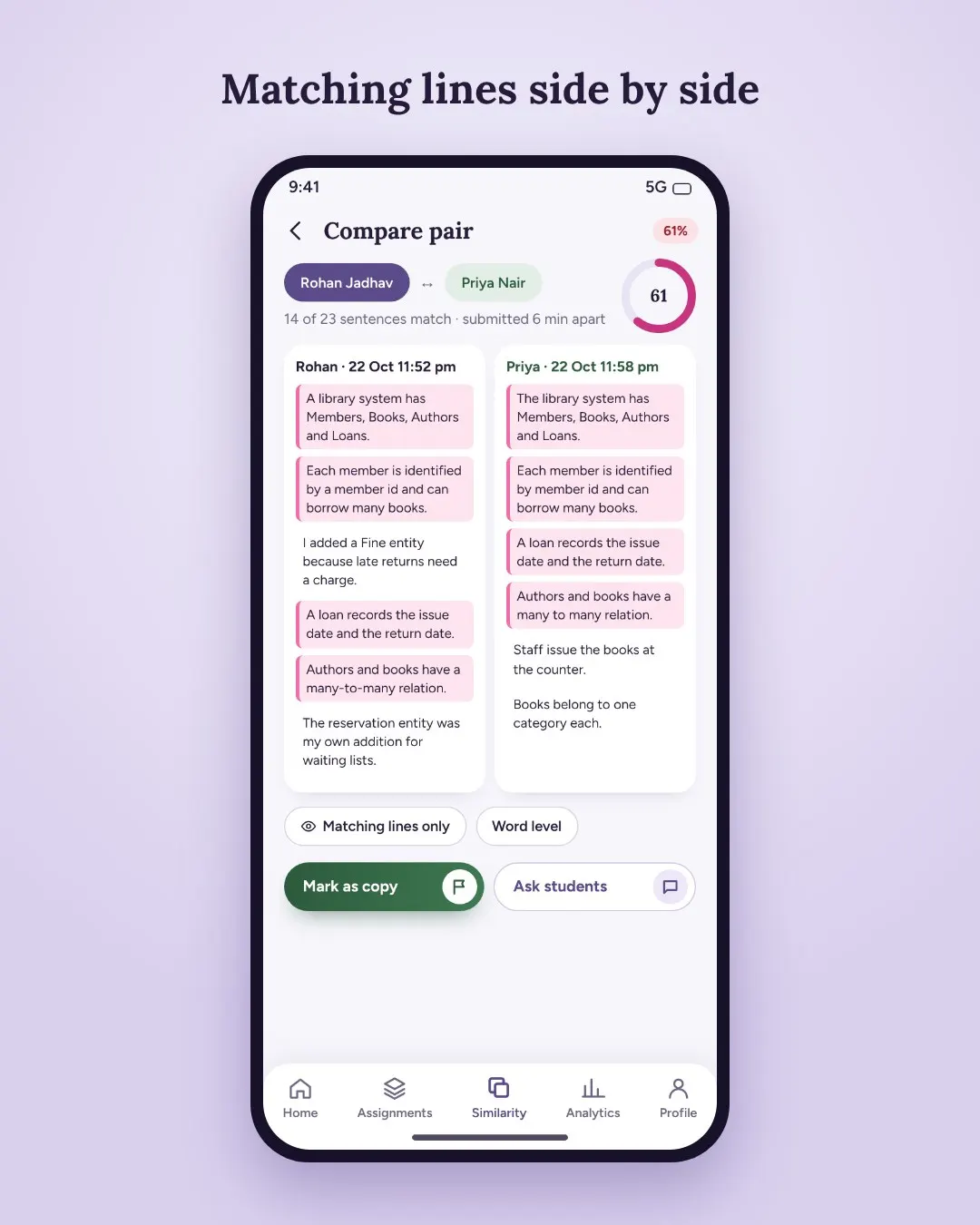 Assignment Submission App with… screenshot 4