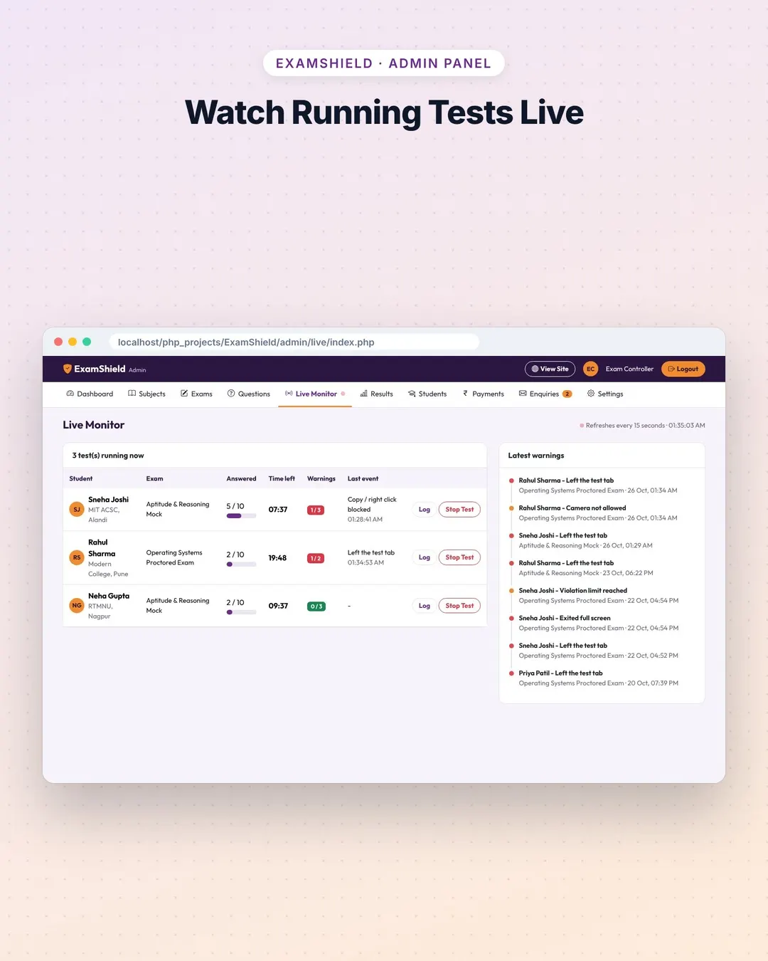 ExamShield screenshot 5