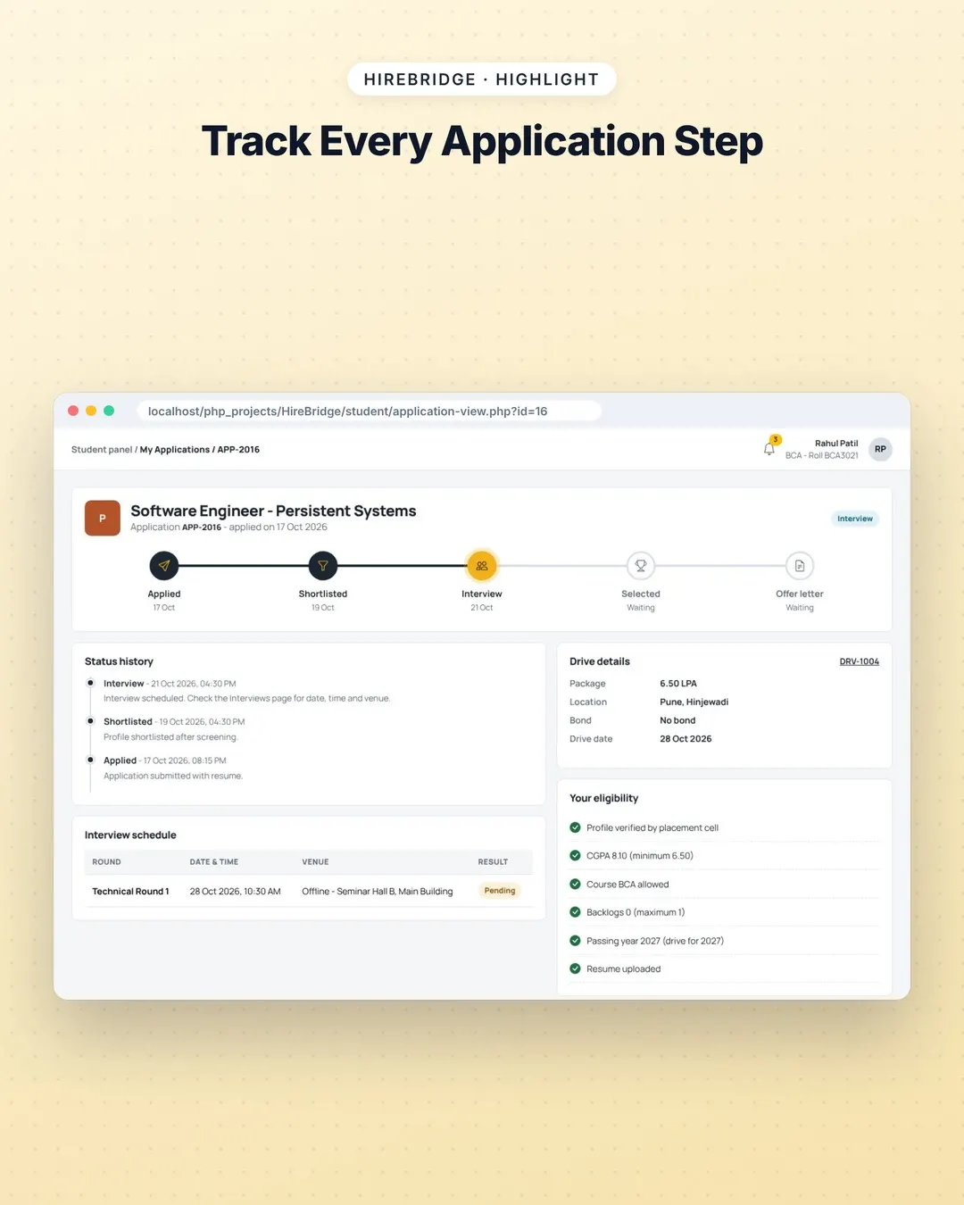HireBridge screenshot 2