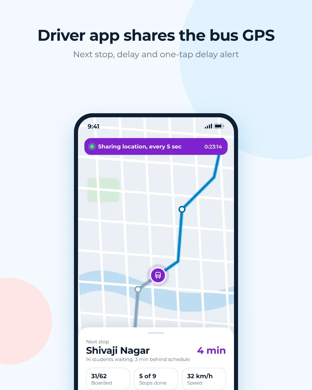 College Bus Live Tracking with ETA screenshot 4