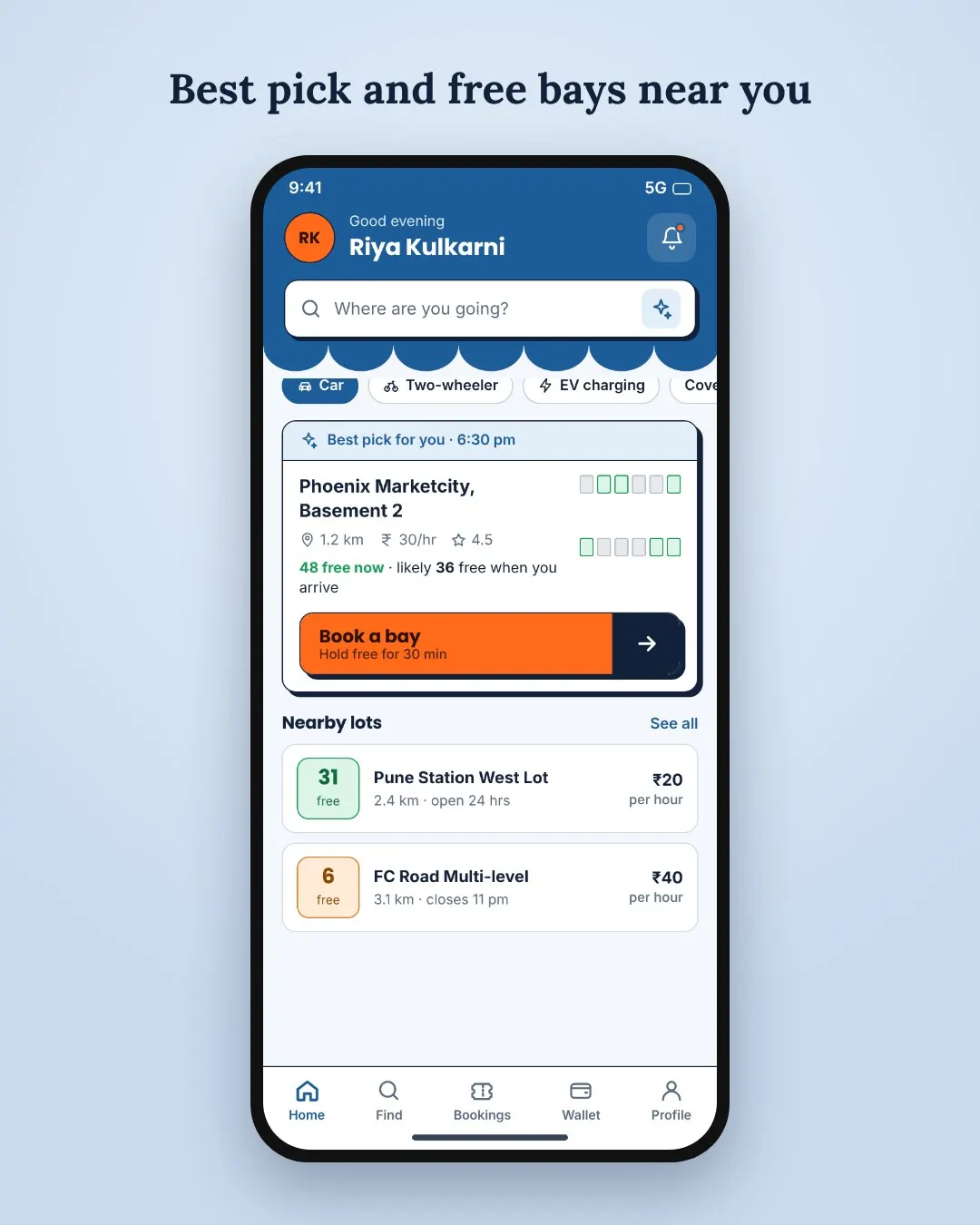 Smart Parking Slot Booking System screenshot 1