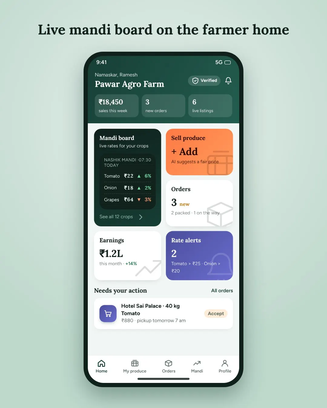 Farmer-to-Buyer Direct Marketplace App screenshot 1