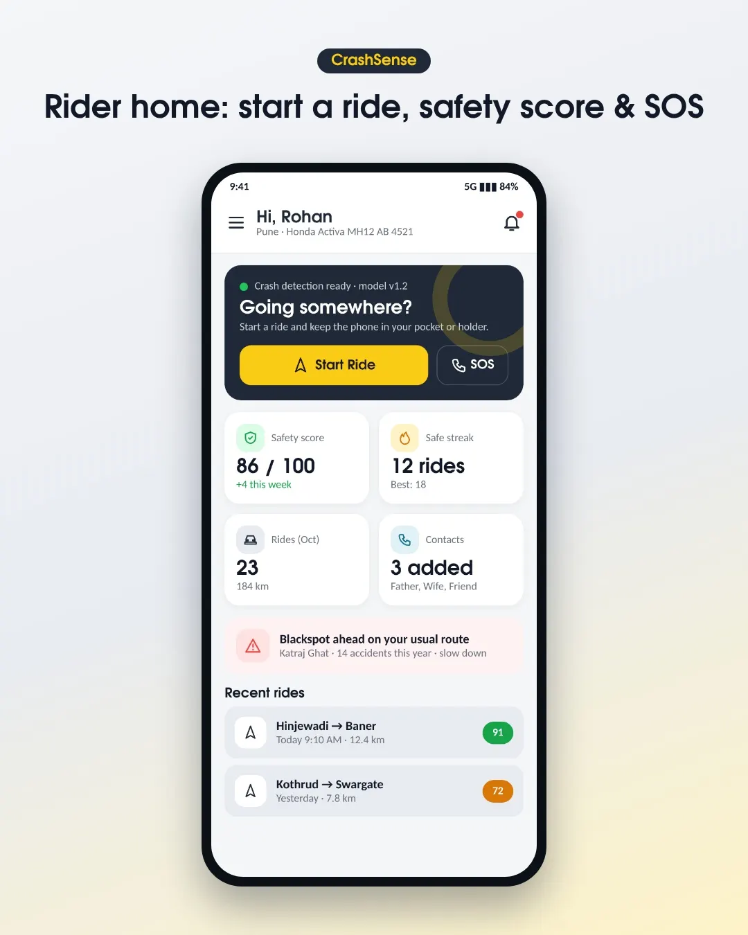 Road Accident Detection and Emergency… screenshot 1