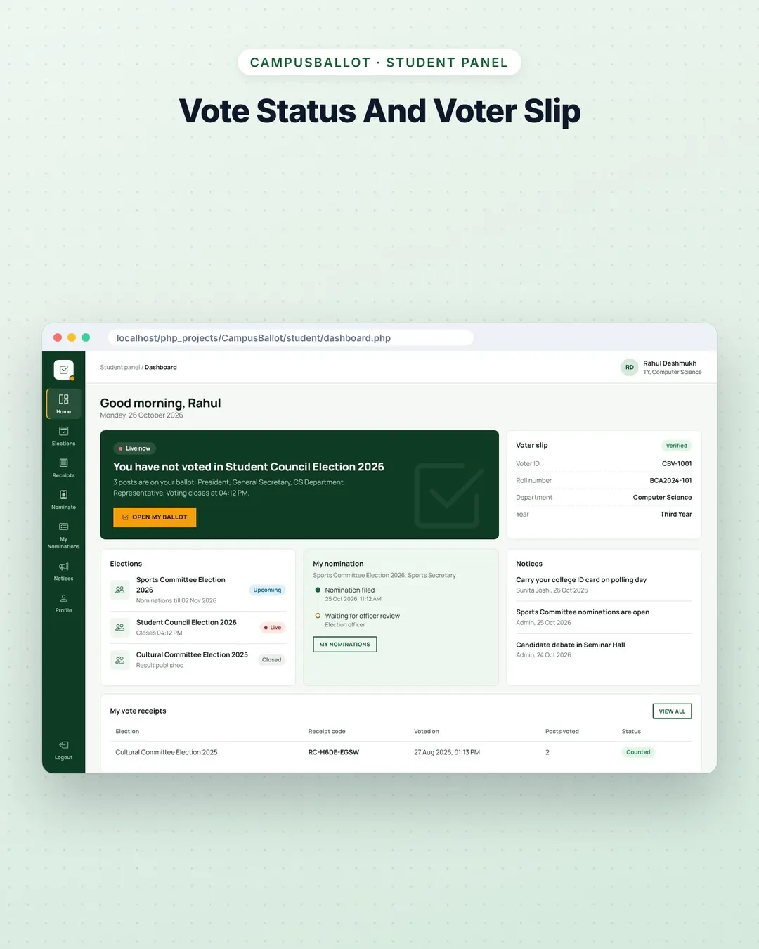 CampusBallot screenshot 3