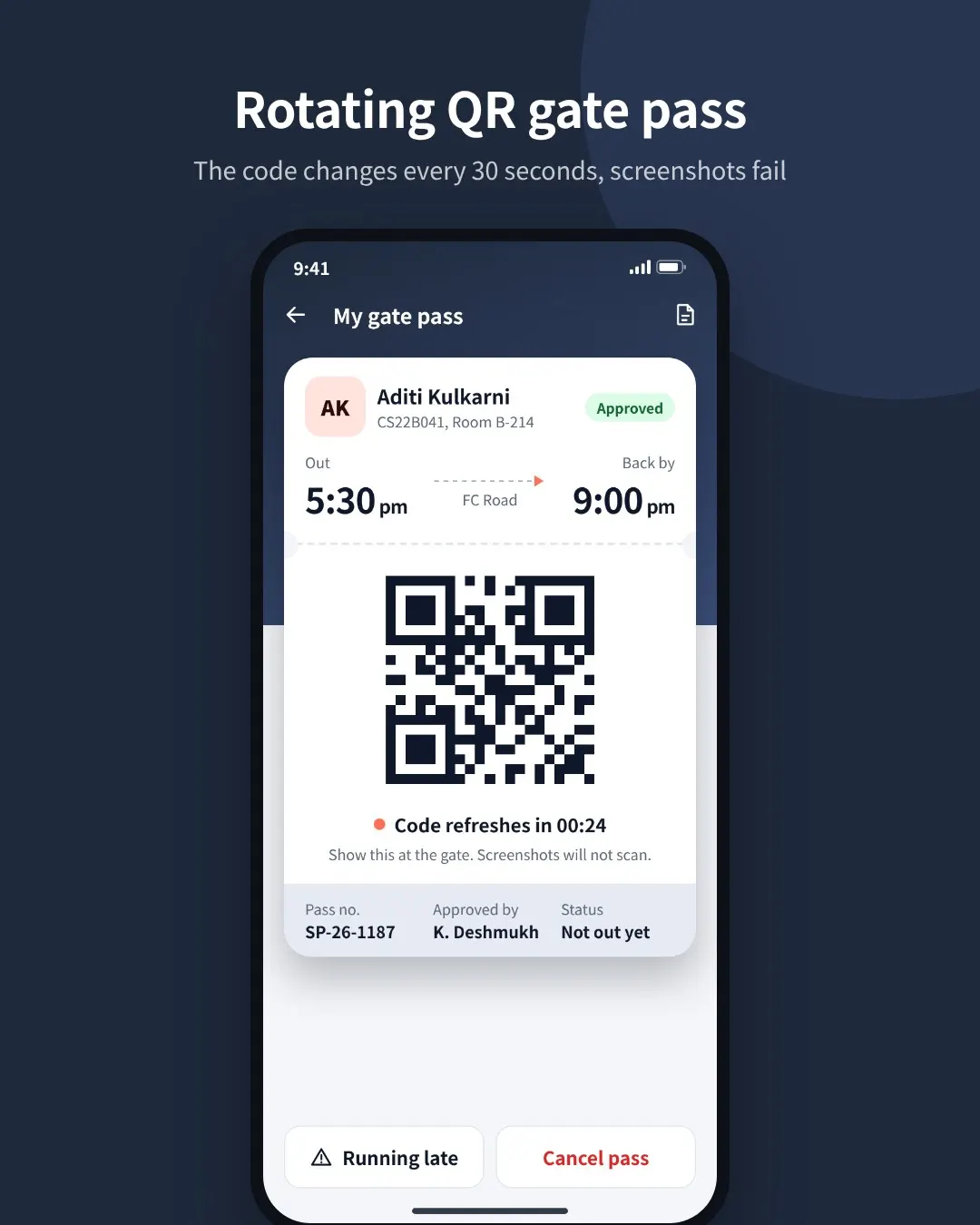 Smart Hostel CareTaking  with QR Gate… screenshot 3