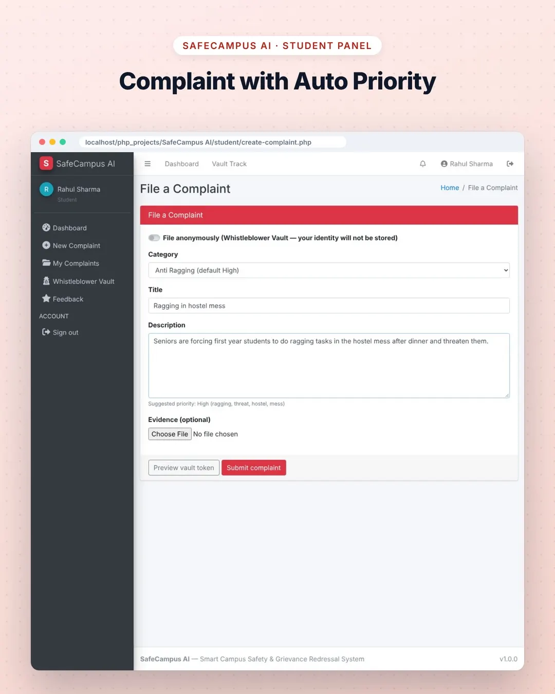 SafeCampus AI screenshot 2