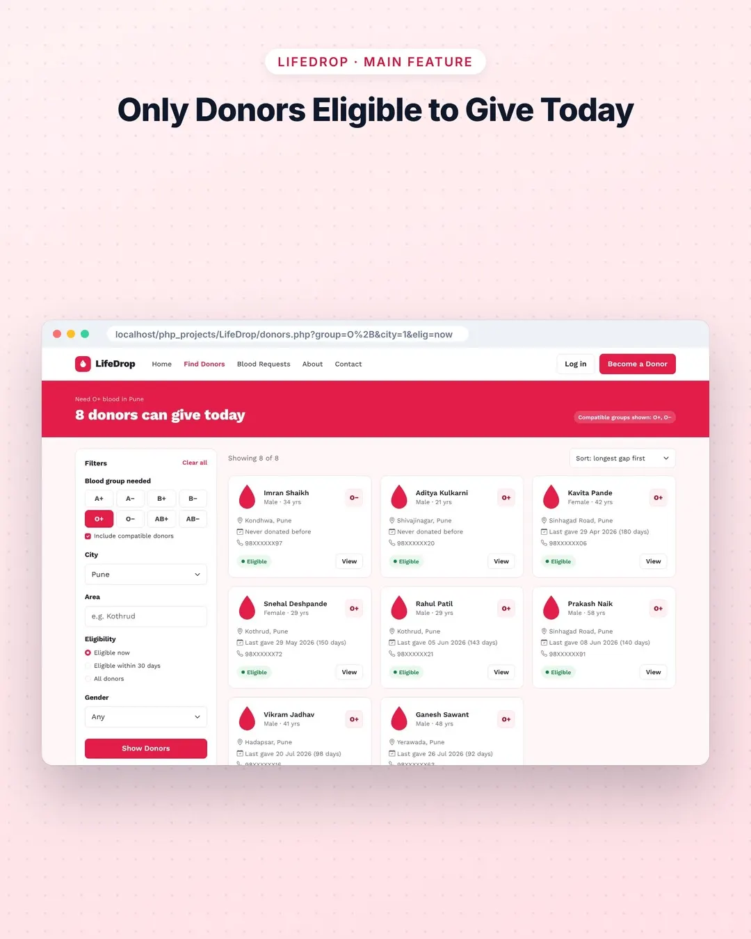 LifeDrop screenshot 2