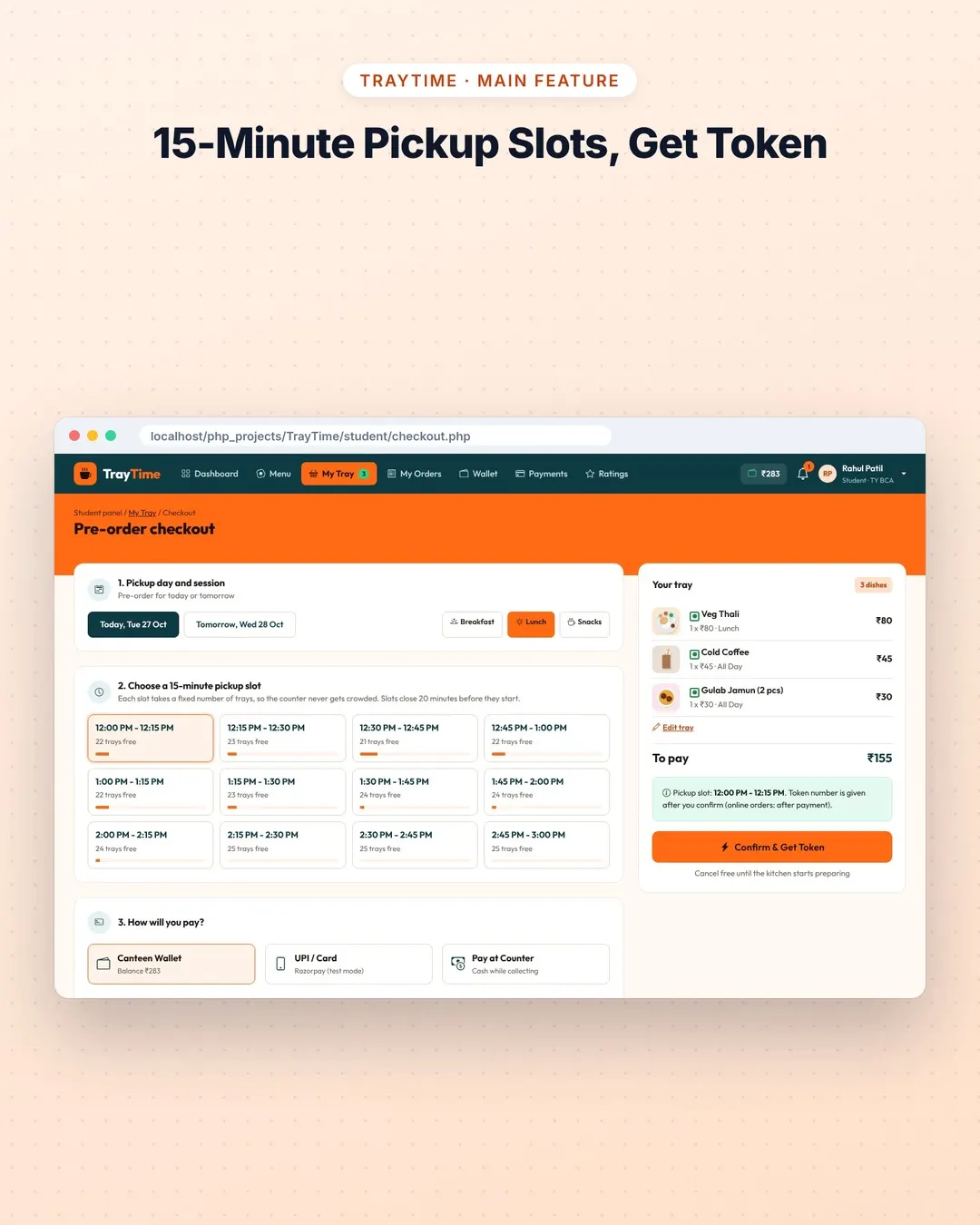 TrayTime screenshot 2