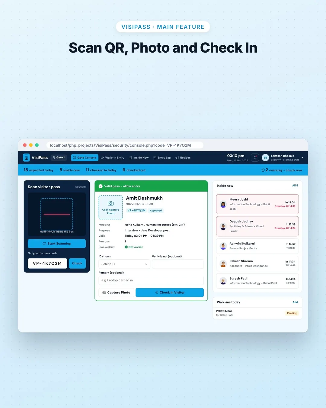 VisiPass screenshot 2
