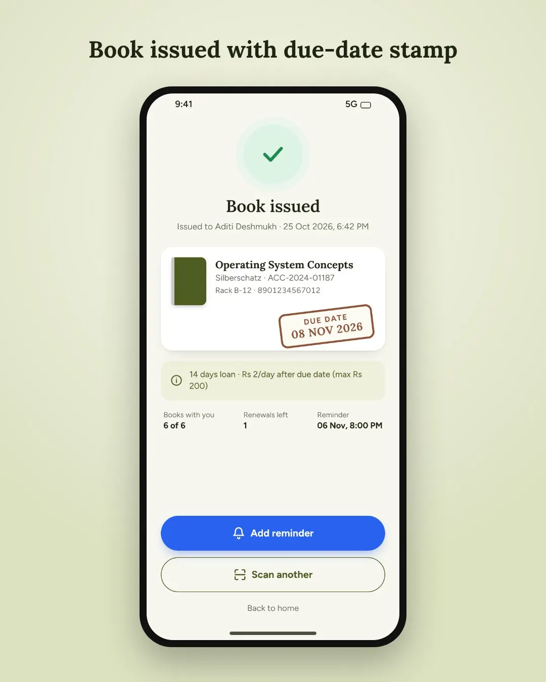 Smart Library Android App with Barcode screenshot 3
