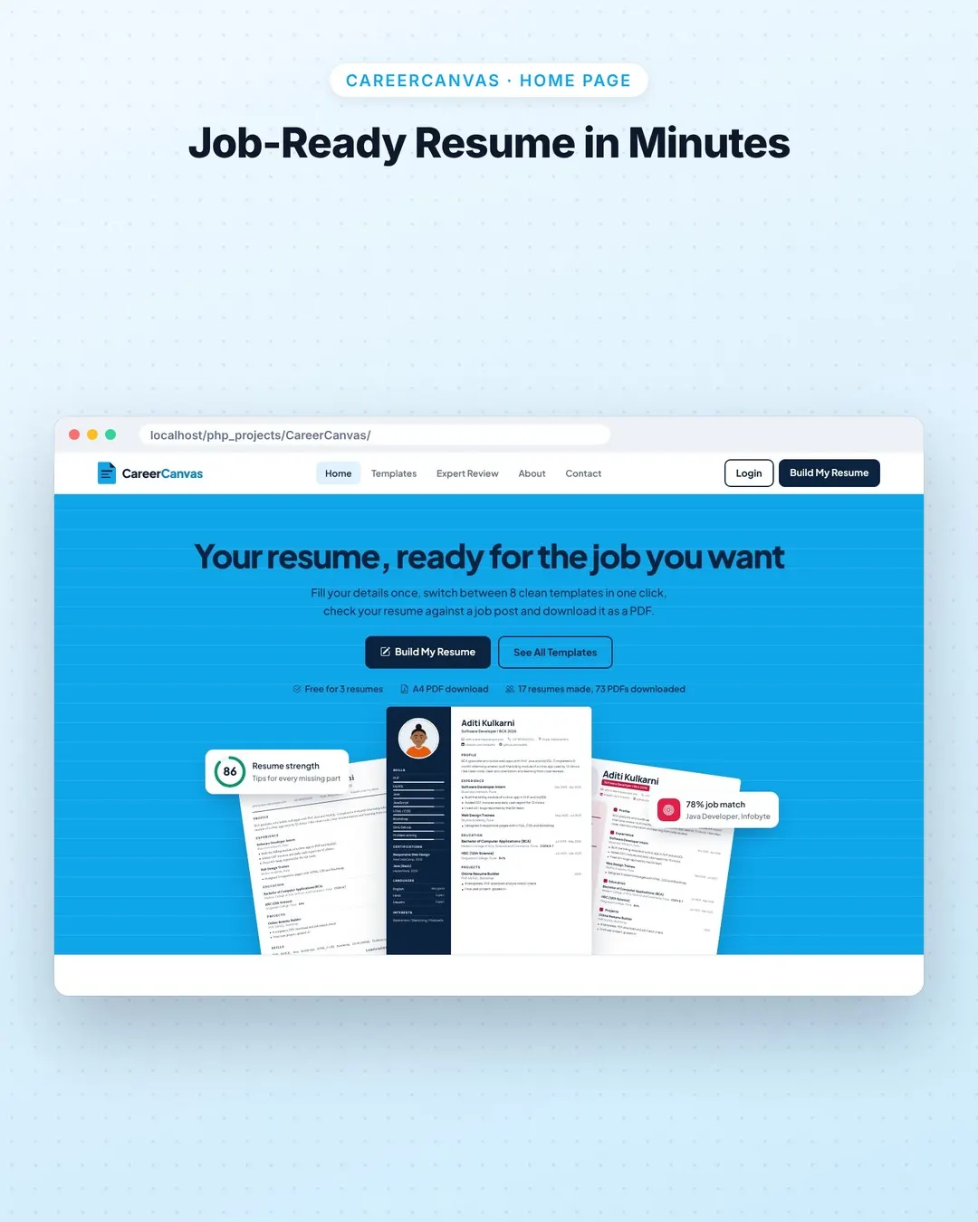 CareerCanvas screenshot 1