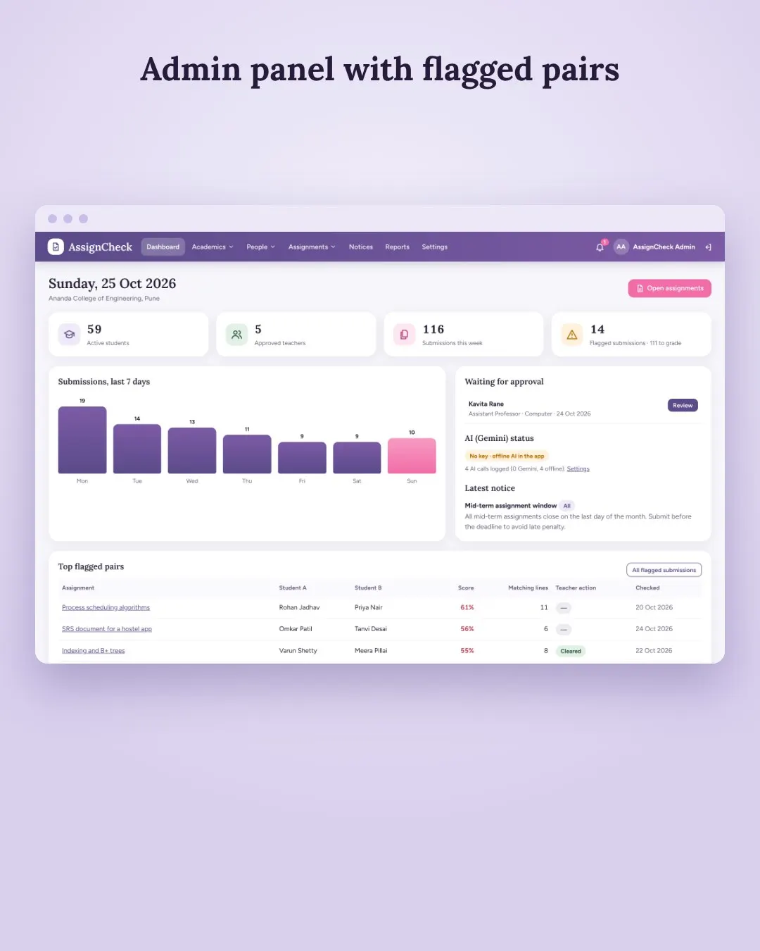 Assignment Submission App with… screenshot 5