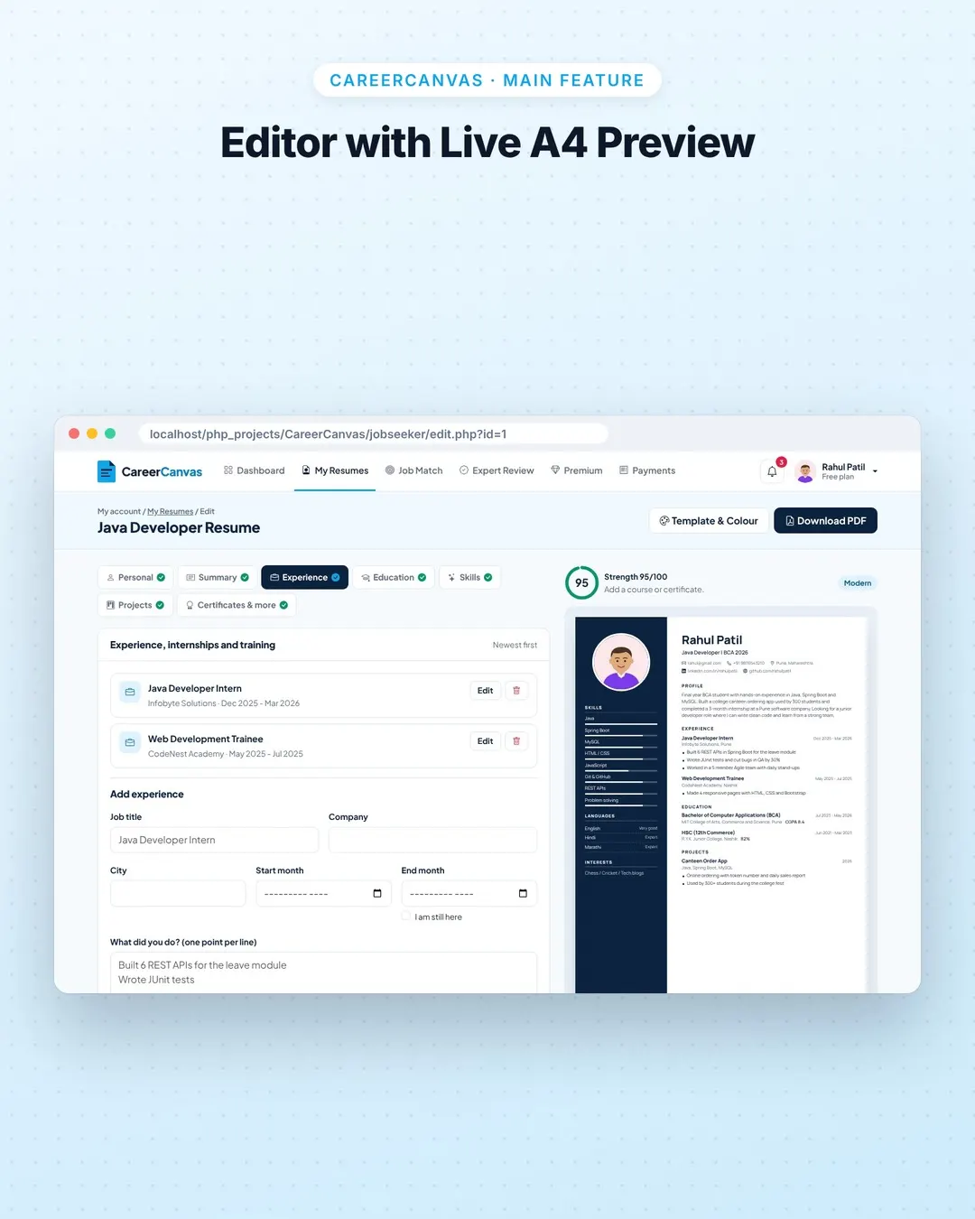 CareerCanvas screenshot 2