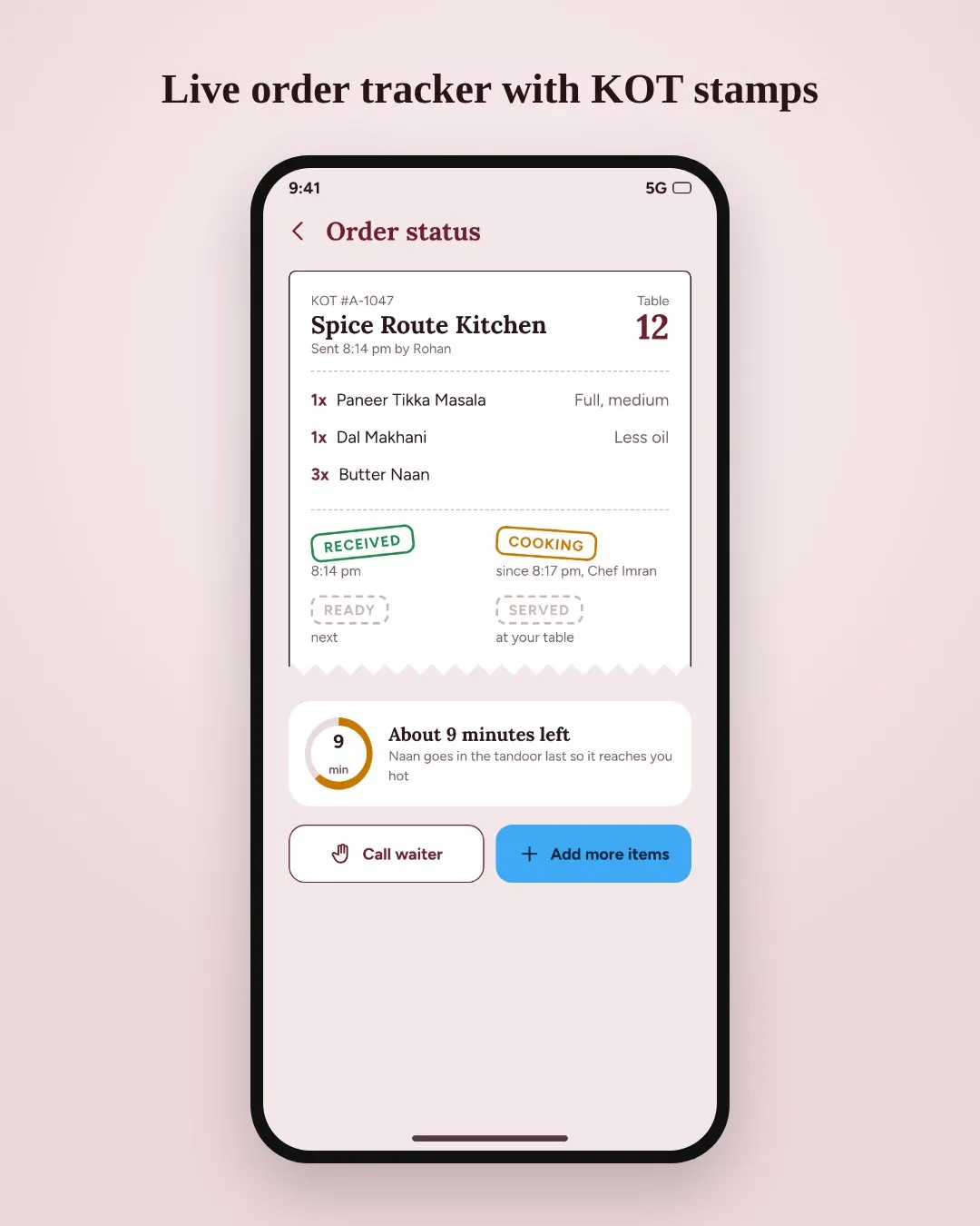 Restaurant QR Table Ordering System screenshot 3