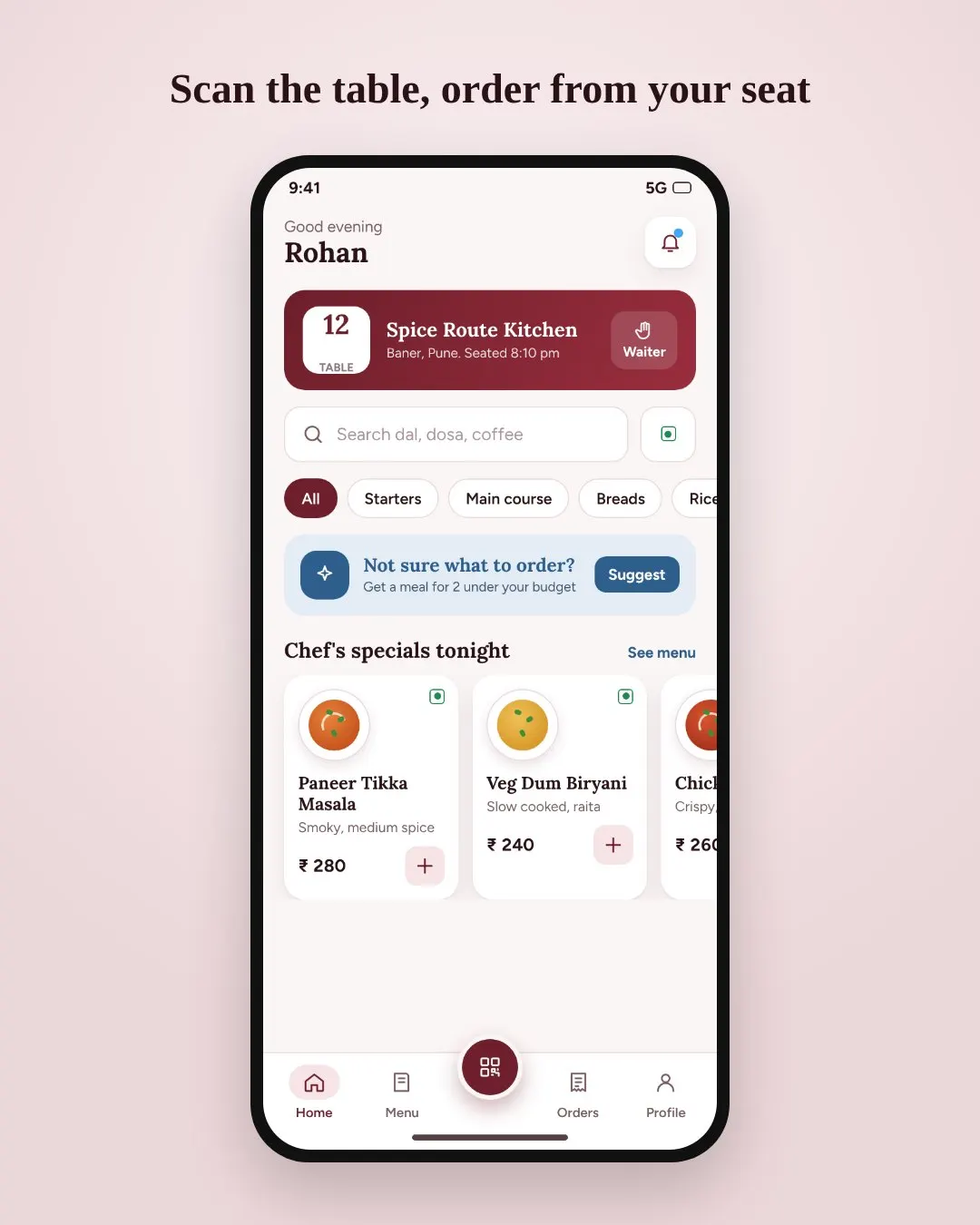 Restaurant QR Table Ordering System screenshot 1