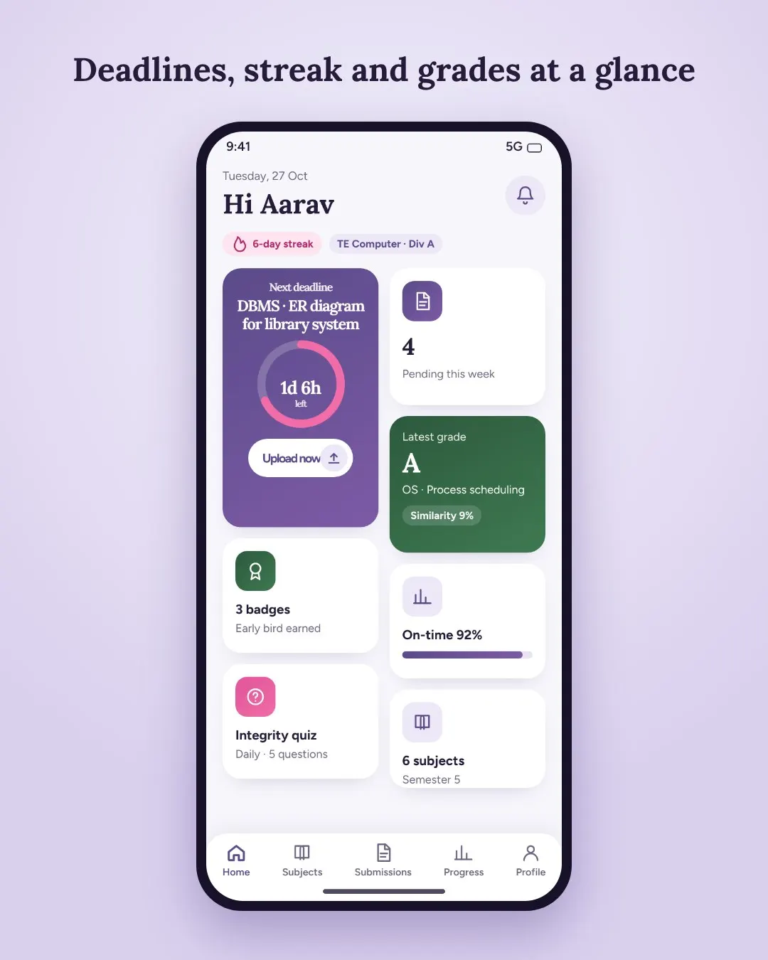 Assignment Submission App with… screenshot 1