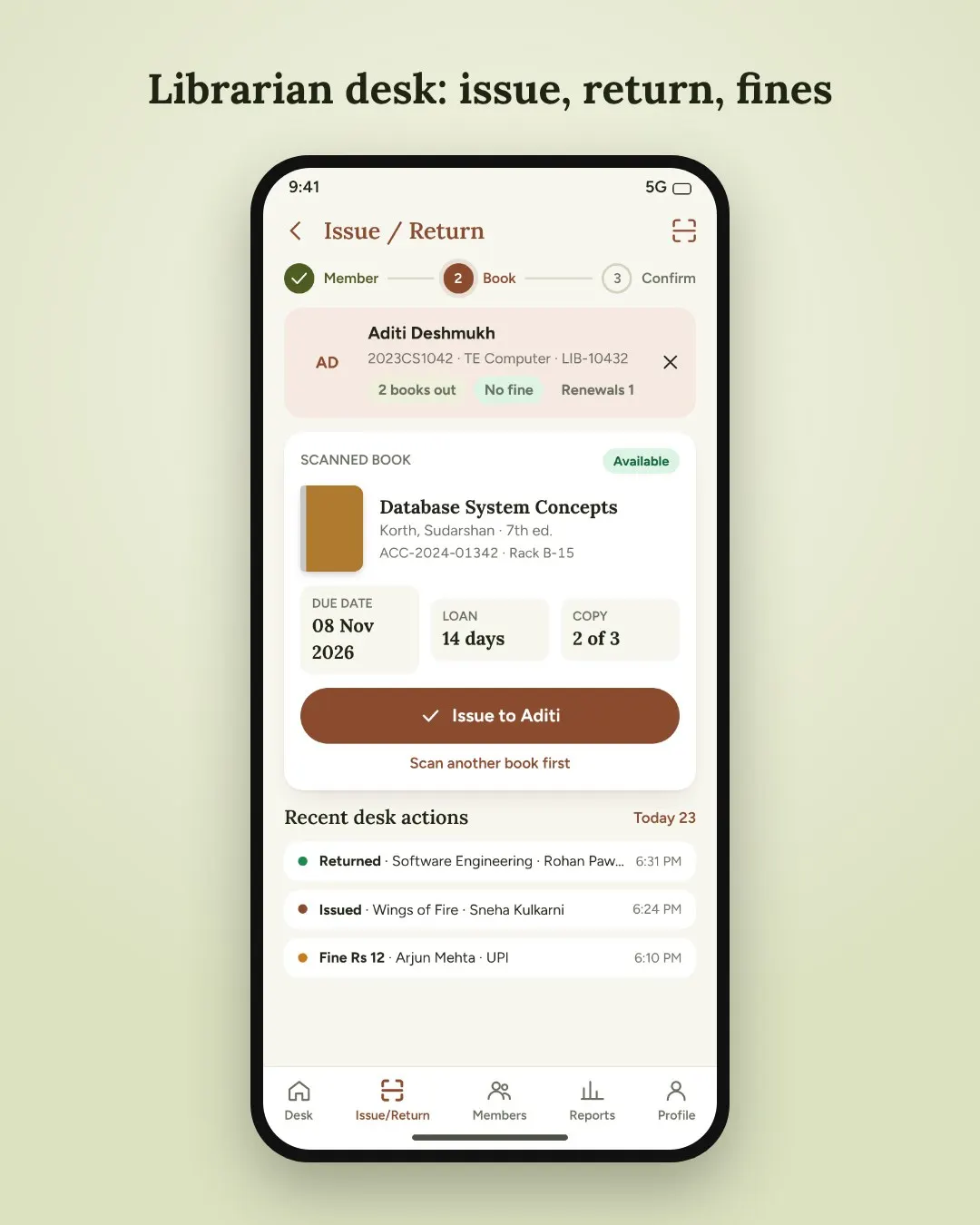 Smart Library Android App with Barcode screenshot 4