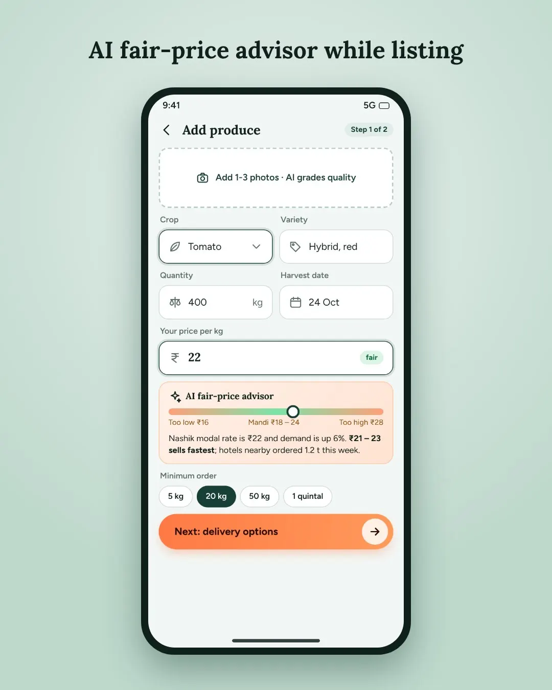 Farmer-to-Buyer Direct Marketplace App screenshot 2