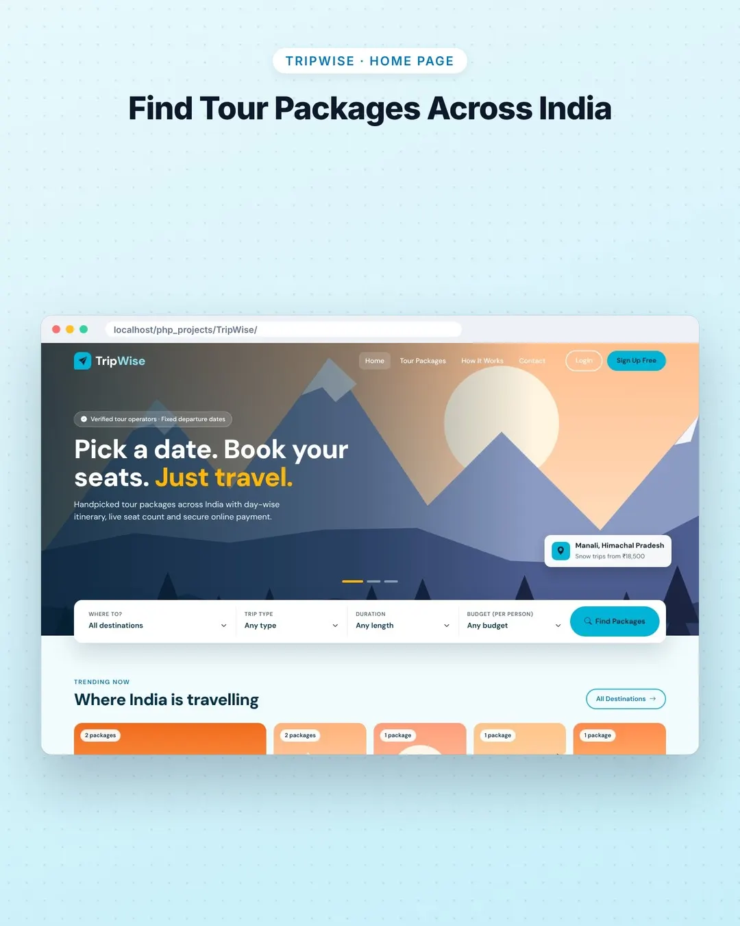 TripWise screenshot 1